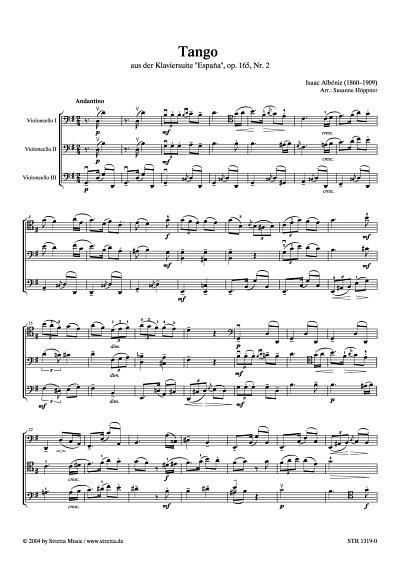 DL: I. Albeniz: Tango aus der Klaviersuite 