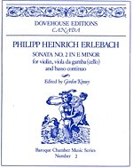 P.H. Erlebach: Sonata No. 2 in E minor (1684) (Pa+St)