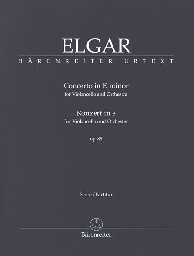 E. Elgar: Konzert in e op. 85, VcOrch (Part.)