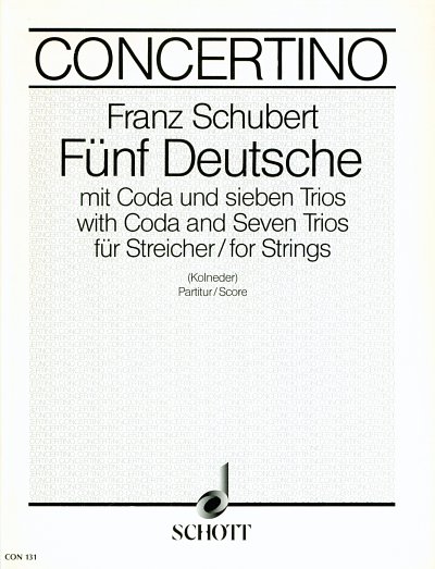 F. Schubert: Fünf Deutsche  (Part.)