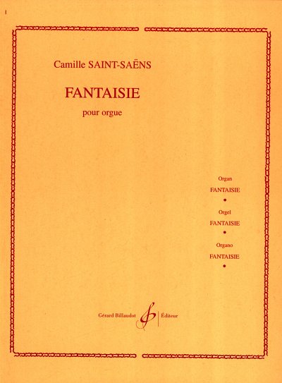 C. Saint-Saëns: Fantaisie In E Flat For Organ, Org