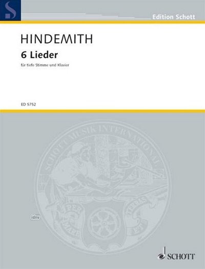 P. Hindemith: 6 Lieder