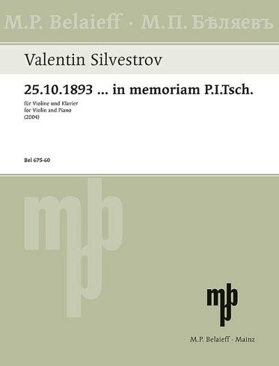 DL: V. Silvestrov: Melodien der Augenblicke - Zyklus VI, VlK