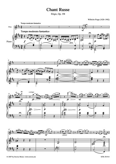 DL: W. Popp: Chant Russe Elegie, op. 198
