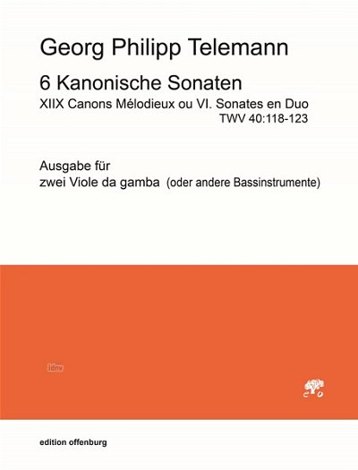 G.P. Telemann: 6 kanonische Sonaten TWV 40:1, 2Vdg (SppaSti)