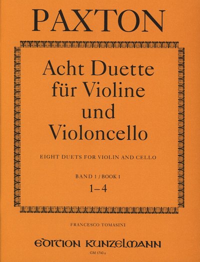 S. Paxton: 8 Duette für Violine und Violoncel, VlVc (Stsatz)