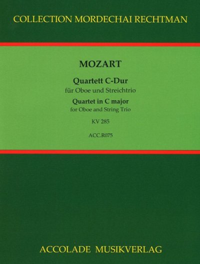 W.A. Mozart: Quartett C-Dur KV 285, ObVlVaVc (Pa+St)
