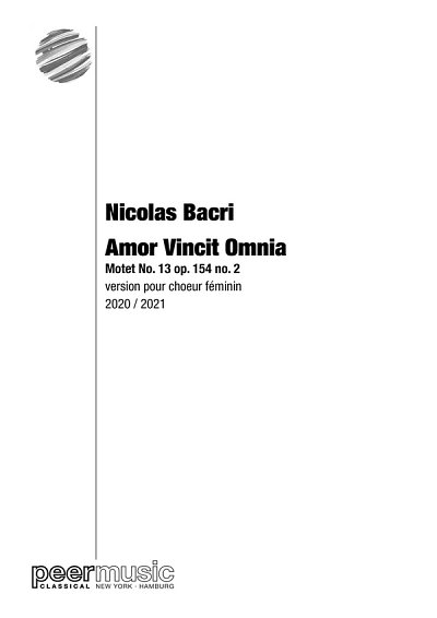N. Bacri: Amor Vincit Omnia, Fch (Chpa)