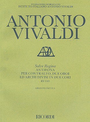 A. Vivaldi: Salve Regina RV 618, GesA2Orch (Part.)
