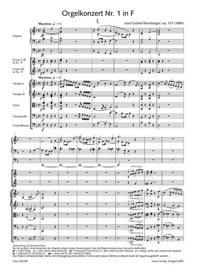 J. Rheinberger: Orgelkonzerte Gesamtausgabe 28