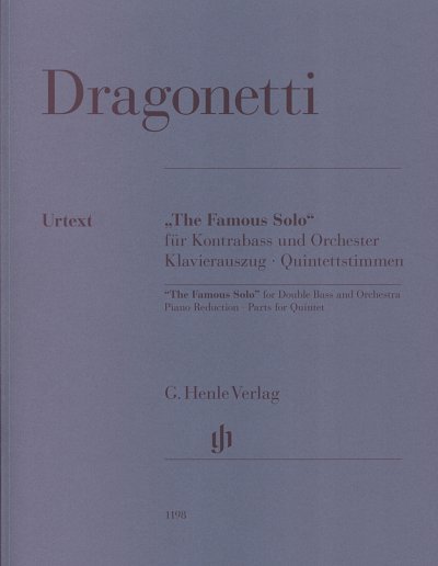Dragonetti, Domenico Carlo Maria: "The Famous Solo" für Kontrabass und Orchester