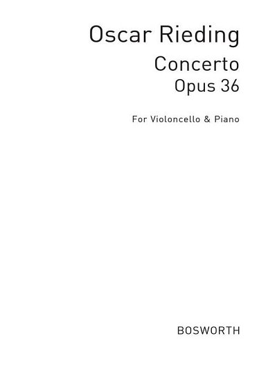 O. Rieding: Concerto in D Op. 36, VcKlav (KlavpaSt)