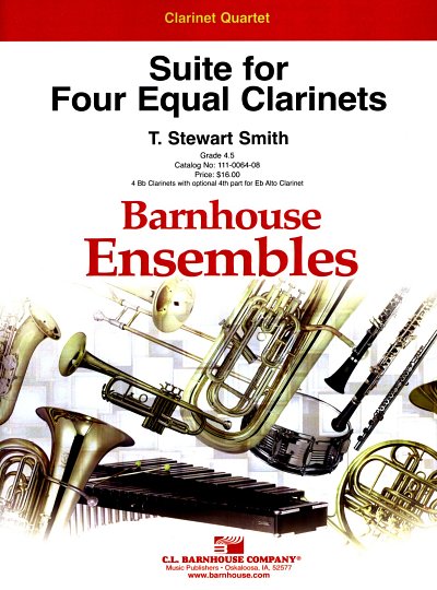 Suite for Four Equal Clarinets, 4Klar (Pa+St)