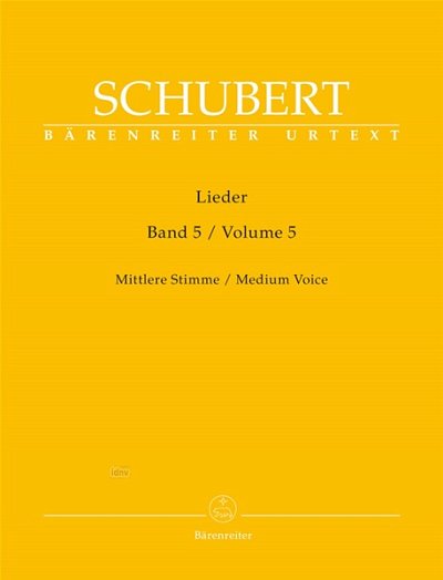 F. Schubert: Lieder 5 - mittlere Stimme, GesMKlav