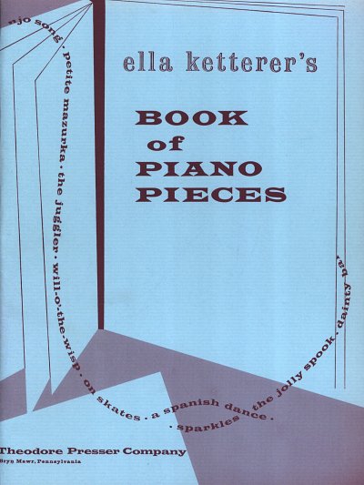 K. Ella: Book Of Piano Pieces, Klav