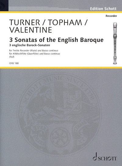 3 englische Barock-Sonaten , Ablf/FlBc