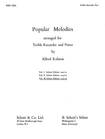 Ralston: Popular Melodies, AblfKlav (ABlf)