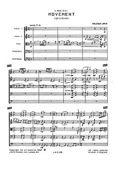 Movement For Strings (Miniature Score), Stro (Part.)