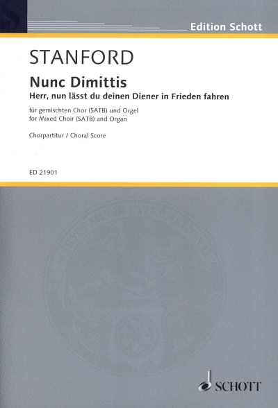 C.V. Stanford: Nunc Dimittis op. 115 , GchOrg (Chpa)