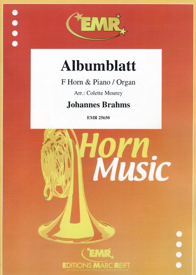 J. Brahms: Albumblatt, HrnOrg/Klav