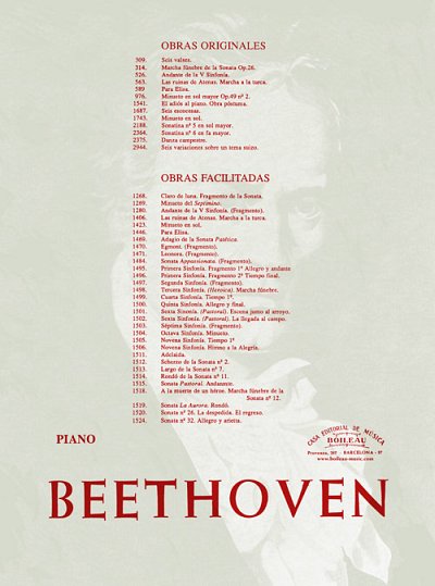 L. v. Beethoven: Sonata nº 27 en Mi m, op. 90, Klav