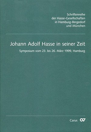 R. Wiesend: Johann Adolf Hasse in seiner Zeit (Bu)