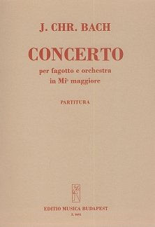 J.C. Bach: Konzert Es-Dur für Fagott und Or, FagOrch (Part.)