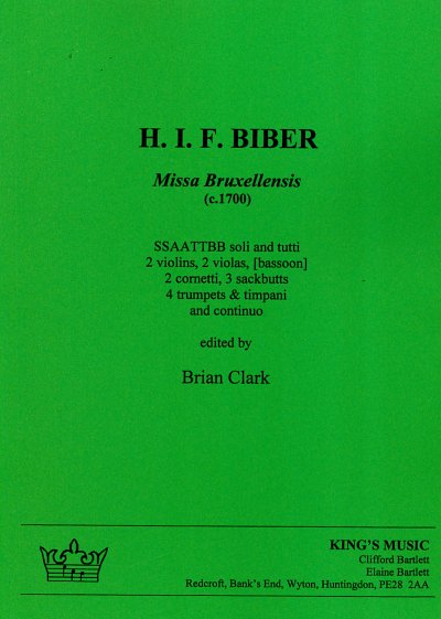 H.I.F. Biber: Missa Bruxellensis, SolGChInstr (Part.)