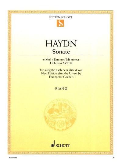 J. Haydn: Sonate e-Moll Hob. XVI:34 , Klav