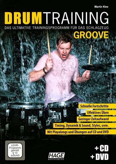 M. Klee: Drum Training Groove, Schlagz (+CD+DVD)