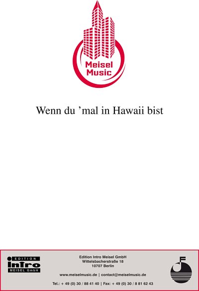 DL: W. Rosen: Wenn du mal in Hawai bist, GesKlav