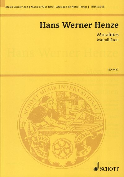 H.W. Henze: Moralitäten  (Stp)