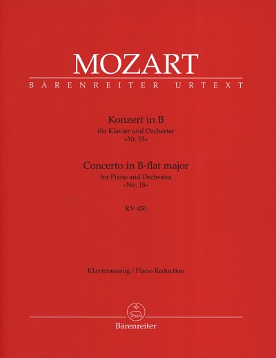 W.A. Mozart: Konzert Nr. 15 B-Dur KV 450, KlavOrch (KA)