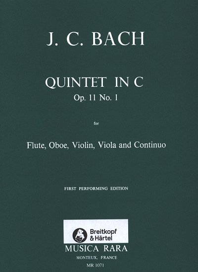 J.C. Bach: Quintett C-Dur Op 11/1