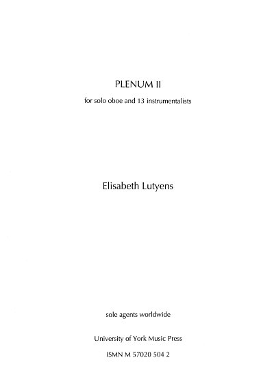 E. Lutyens: Plenum II Op.92 (Part.)