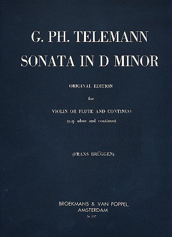 G.P. Telemann: Sonate D, FlKlav (KlavpaSt)