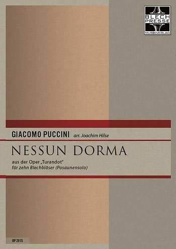 G. Puccini: Nessun dorma, 10Blech (Pa+St)