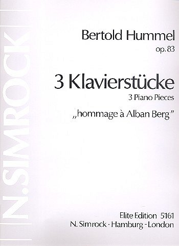 B. Hummel: Drei Klavierstücke , Klav