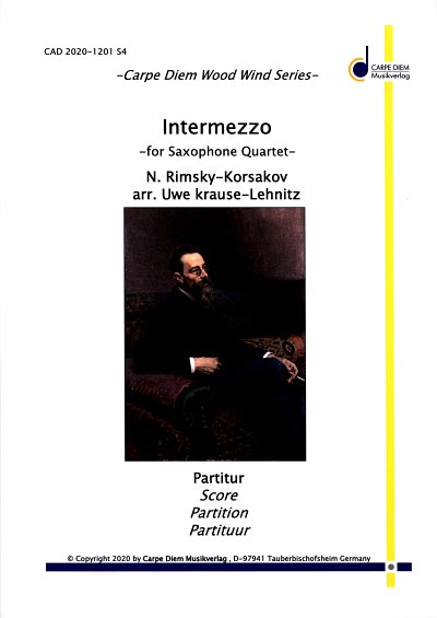 AQ: N. Rimski-Korsakow: Intermezzo, 4Sax (Pa+St) (B-Ware)