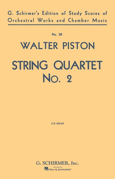 W. Piston: String Quartet No. 2, 2VlVaVc (Part.)