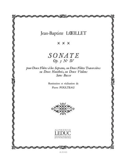 J. Loeillet de Londres: Sonate Op5 N04