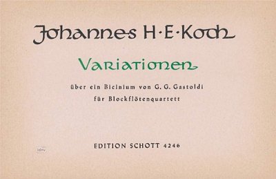 K.J.H. Ernst: Variationen , 4Blf (Pa+St)