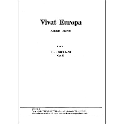 E. Giuliani: Vivat Europa, Blaso (Dir+St)