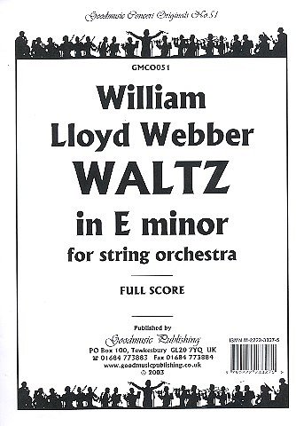 A. Lloyd Webber: Waltz In E Minor, Stro (Part.)