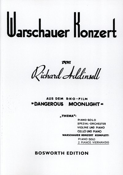 R. Addinsell: Warschauer Konzert für Klavie, KlavOrch (KASt)
