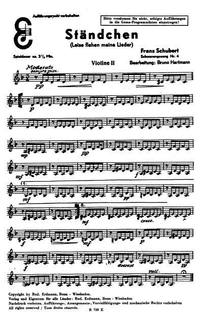 F. Schubert: Ständchen  und  Ave Maria op.52,6, Salono (Erg)