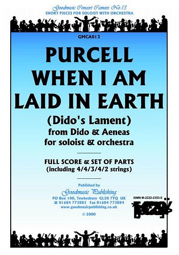 H. Purcell: When I Am Laid In Earth, Stro (Stsatz)