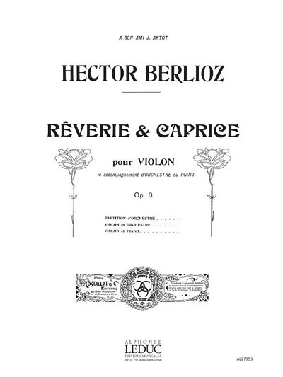 H. Berlioz: Reverie Et Caprice Op8, VlOrch (Part.)
