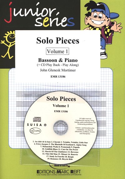 J.G. Mortimer: Solo Pieces Vol. 1, FagKlav (+CD)