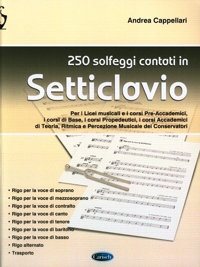 A. Cappellari: 250 solfeggi cantati in setticlavio, Ges/Mel